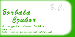 borbala czukor business card